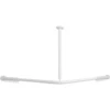 Image de V&B Barre de douche Vicare Fonction 120x120cm, blanc, pour rideau, d'angle