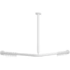 Image de V&B Barre de douche Vicare fonction 90x90cm, blanc, pour rideau, d'angle