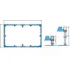 Image de V&B Cadre de montage ViFrame Quaryl, avec 4 pieds réglables, pour DW dès 100x100cm