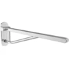 Image de V&B Poignée rabattable Vicare Design 75 cm, ES chromé, avec support en inox