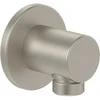 Image de V&B Coude de raccord mural Universal Showers Rond, fixation murale, nickel brossé noir