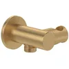Image de Support mural fixe pour douchette VILLEROY ET BOCH Universal Showers rond Brushed Gold