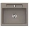 Image de Evier 1 bac VILLEROY ET BOCH Siluet 60 S Timber CeramicPlus avec vidage manuel