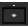 Image de V&B Évier Siluet 60 S avec garniture vidage, robinet rond, chrome C-plus