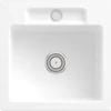 Image de V&B Évier Siluet 50 S avec garniture, robinetterie, blanc satiné CeramicPlus