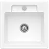 Image de Villeroy & Boch Siluet 50 S Snow White Évier de cuisine en céramique
