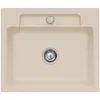 Image de Evier 1 bac VILLEROY ET BOCH Siluet 60 S Almond CeramicPlus avec vidage manuel