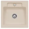Image de Villeroy & Boch Siluet 50 S Almond Évier de cuisine en céramique
