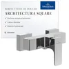 Image de Mitigeur mécanique douche VILLEROY ET BOCH Architectura Square Chrome