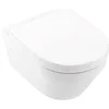Image de Villeroy & Boch Architectura toilette suspendue avec siège de toilette souple et fermé Blanc 37x53x33cm