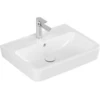Image de V&B Lavabo O.NOVO 60x46cm, carré, avec trop-plein, avec trou robinet, blanc