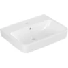 Image de V&B O.NOVO Lavabo 60x46cm, carré, avec trop-plein et trou de robinet, blanc C-plus