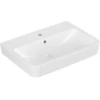 Image de V&B O.NOVO lavabo encastré/à poser 65x46 cm, 1 t, coin, avec trop-plein, blanc C-plus
