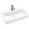 Image de V&B Lavabo encastré/sur plan O.NOVO 65x46 cm, 1 trou, angle, sans trop-plein, blanc