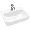 Image de V&B O.NOVO Lavabo 55x46cm, angle, avec trop-plein, blanc