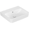Image de V&B O.NOVO lavabo 55x46 cm, angle, sans trou de robinet, avec trop-plein, blanc
