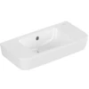 Image de V&B Lavabo à main O.NOVO Compact 50x25 cm, avec trop-plein, sans trou de robinet, blanc C-plus