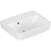 Image de V&B O.NOVO HWB encastré/surélevé 45x37cm, angle, avec trop-plein, blanc C-plus