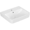 Image de V&B Lavabo encastré/à poser O.NOVO 55x46cm, carré, avec trop-plein, blanc