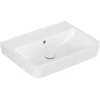 Image de V&B Lavabo encastré/à poser O.NOVO 60x46 cm, angle, sans trou, avec trop-plein, blanc
