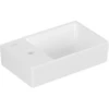 Image de V&B AVENTO Lavabo à main 36x22cm, 1 trou robinet, sans trop-plein, droite, blanc brillant C-plus