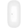 Image de V&B Baignoire ANTHEUS 155x75 cm, autoportante, blanc pierre