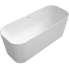 Image de V&B Baignoire îlot rectangulaire FINION 170x70 cm, arrivée, anneau de vidange, blanc brillant, chromé