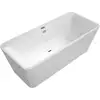 Image de V&B Baignoire rectangulaire Squaro Edge 12 Duo 180x80 cm, blanc brillant, avec Multipl. Trio, vc