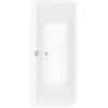 Image de V&B Baignoire rectangulaire Squaro Edge 12 Duo 180x80 cm, blanc brillant, avec trop-plein/couverture, chromé