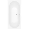 Image de V&B Baignoire rectangulaire Oberon 190x90 cm, vidage central, blanc pierre