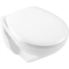 Image de V&B Pack WC suspendu O.NOVO 36x49 cm, avec abattant, Direct Flush, blanc