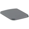 Image de V&B Venticello Couvercle d'urinoir graphite C+, Abattant doux, Charnières chromées