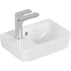 Image de V&B Lavabo à main O.NOVO Compact 36x25cm, angle, D, avec trou robinet, avec trop-plein, blanc C+