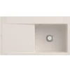 Image de V&B Évier affleurant Subway Style 50 Flat droite, avec garniture vidage, crema CeramicPlus