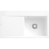 Image de V&B évier affleurant Subway Style 50 Flat droite, avec garniture vidage, blanc alp C-plus