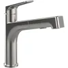 Image de Robinetterie Villeroy & Boch Junis Sky Shower, haute pression, robinet avec douchette extractible et fonction de commutation, robinetterie économique, bec 171 mm, acier inoxydable massif