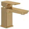 Image de V&B Mitigeur lavabo monocommande Subway 3.0 m tirette, or brossé