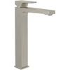 Image de V&B Robinet mitigeur lavabo ARCHITECTURA SQUARE haut, m Pus-Op-Abl, inox brossé
