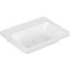 Image de V&B Meuble vasque Subway 3.0 60x47cm, angle, sans robinet ni trop-plein, blanc