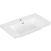 Image de V&B Subway 3.0 Meuble-Lavabo 80x47 cm, angle, avec 1 tiroir/avec trop-plein, blanc brillant C+