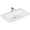Image de V&B Subway 3.0 Meuble-lavabo 80x47cm, angle, avec 1 tiroir HL/o ÜL, blanc C-plus
