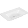 Image de V&B Meuble-lavabo Subway 3.0 80x47cm, angle, sans robinetterie, blanc C-plus