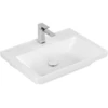 Image de V&B Meuble-lavabo Subway 3.0 65x47cm, angle, avec 1 tiroir/1 porte, blanc C-plus