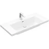 Image de Villeroy & Boch Subway 3.0 cabinet lavabo, 1000 x 470 mm, 1 trou pour robinet, avec trop-plein, non enterré, 4A70A5, Coloris: blanc-alpin