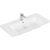 Image de V&B Subway 3.0 Meuble-lavabo d'angle 100x47 cm, 1 tiroir/avec trop-plein, blanc