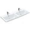 Image de Villeroy & Boch Subway 3.0 cabinet double lavabo, 1300 x 470 mm, 2 trous pour robinet, avec trop-plein, non enterré, 4A71D5, Coloris: blanc-alpin