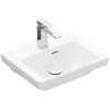 Image de Villeroy & Boch Subway 3.0 lave-mains, 450 x 370 mm, 1 trou pour robinet, avec trop-plein, non enterré, 437045, Coloris: blanc-alpin