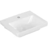 Image de V&B Lavabo à main Subway 3.0 45x37cm, carré, avec trou robinet/ sans trop-plein, blanc