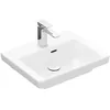 Image de Villeroy & Boch Subway 3.0 lave-mains, 500 x 400 mm, 1 trou pour robinet, avec trop-plein, non enterré, 437050, Coloris: Céramique blanche plus