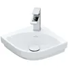 Image de Villeroy & Boch Subway 3.0 lave-mains dangle, 320 x 320 mm, 1 trou pour robinet, sans trop-plein, non enterré, 437146; Coloris: blanc-alpin